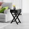 Costway 2PCS Nightstand x-Shape Drawer Accent Side End Table Modern Home Furniture Black